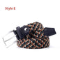 Stretch Canvas Leather Belts for Men Female Casual Knitted Woven Military Tactical Strap Male Elastic Belt for Pants Jeans - Outdoorsavage