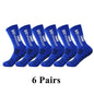 6Pairs/Lot 2023 New ANTI SLIP Tapedesign Football Socks Mid Calf Non-Slip Soccer Sport Cycling Sports Mens Sock EU38-45 - Outdoorsavage