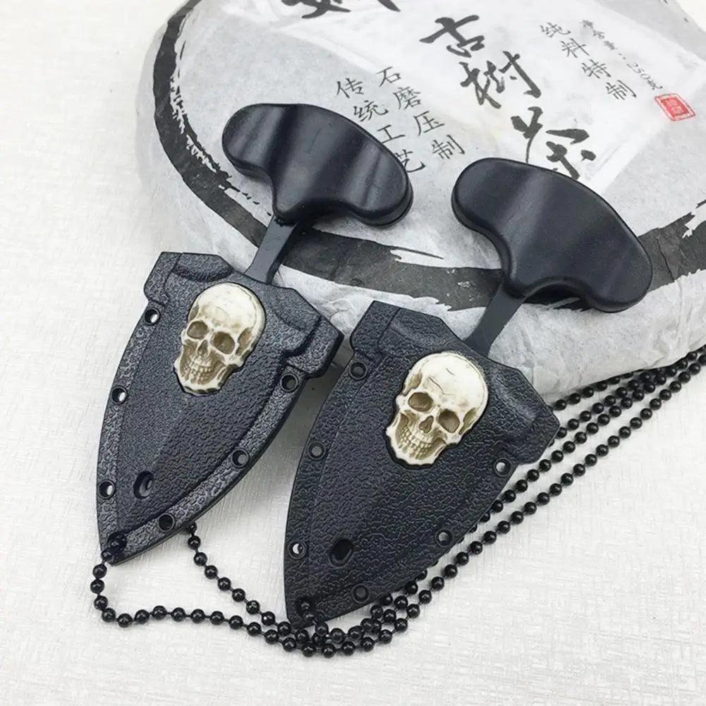 Survival Cutter Mini Skull Necklace Knife Survival Multitool Fruit Knife Bottle Opener Tactical Camping Equipment самооборона 캠핑 - Outdoorsavage