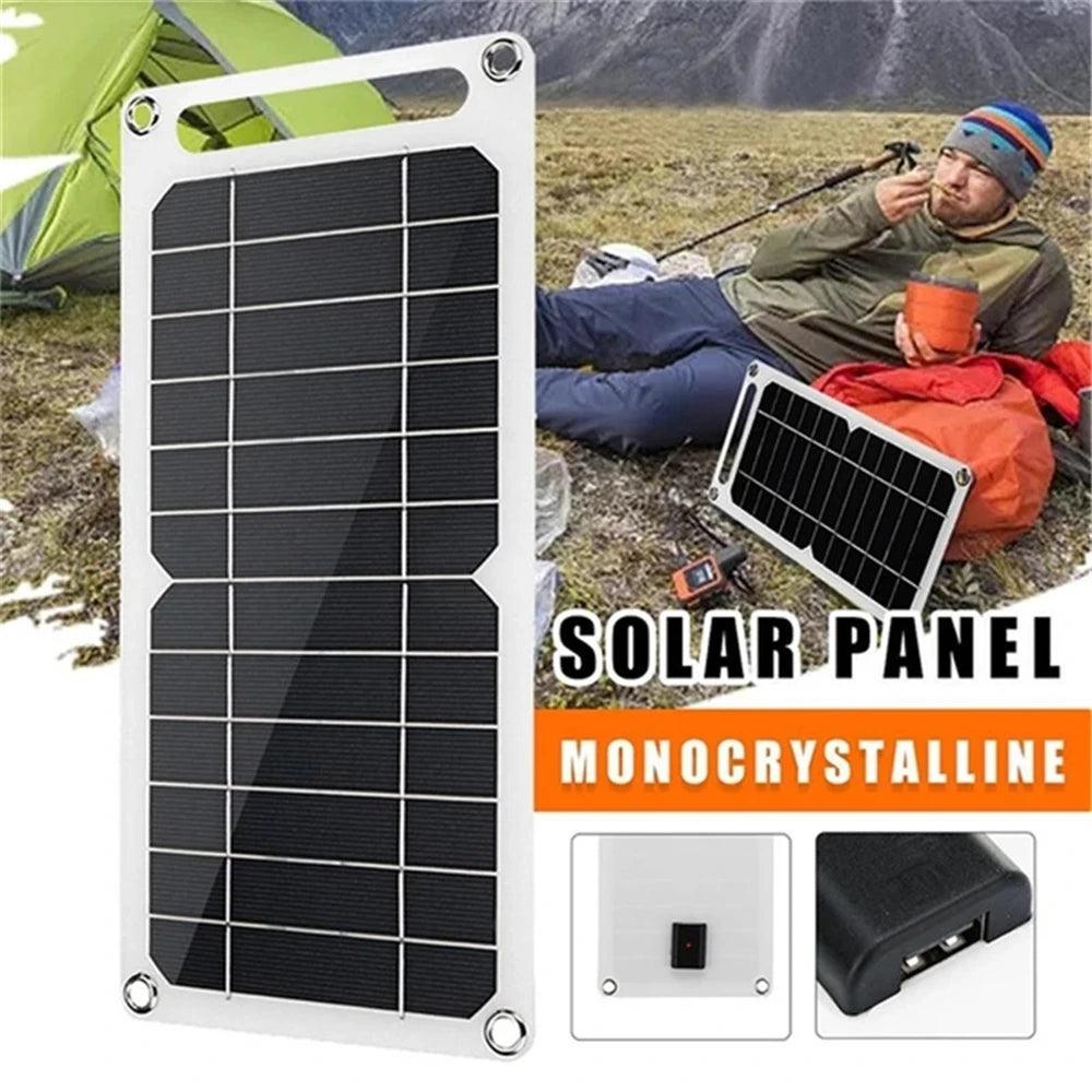 5V 10W Solar Panel Output USB Outdoor Portable Solar System Cell Phone Charger Solar Panel Battery Module Power Panel Enlarged 1 - Outdoorsavage