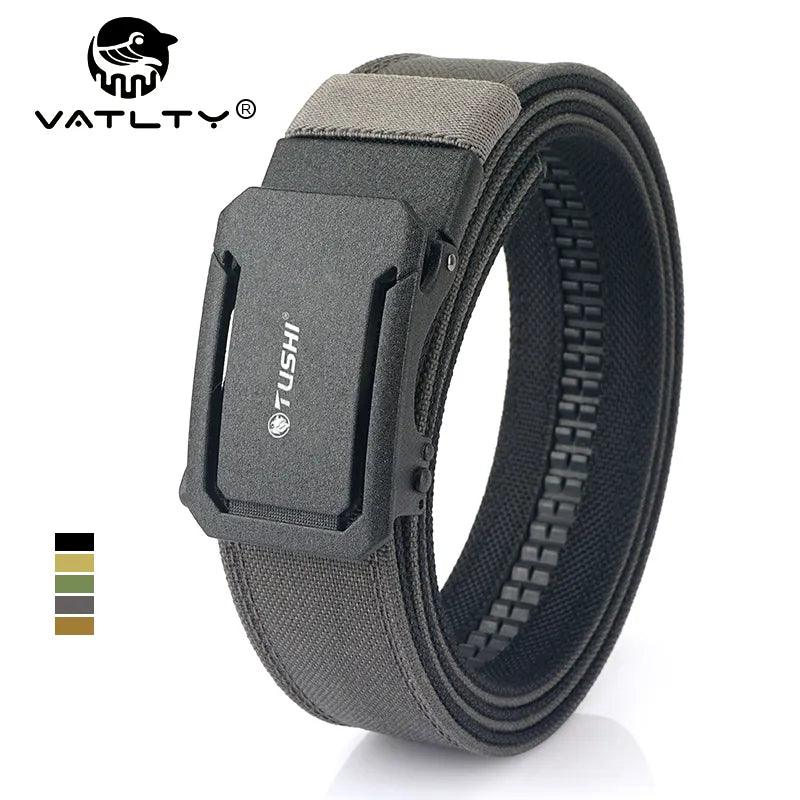 VATLTY New Military Belt for Men Sturdy Nylon Metal Automatic Buckle Police Duty Belt Tactical Outdoor Girdle IPSC Accessories - Outdoorsavage