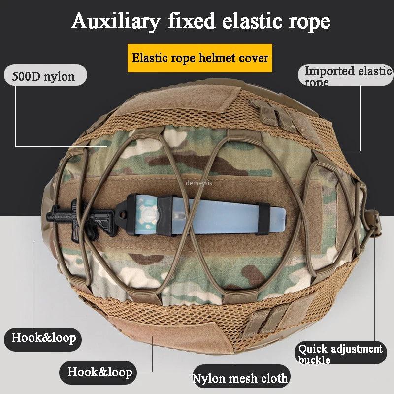 Tactical Helmet Cover for Fast MH PJ BJ Helmet Airsoft Paintball Helmet Cover Military Accessories - Outdoorsavage