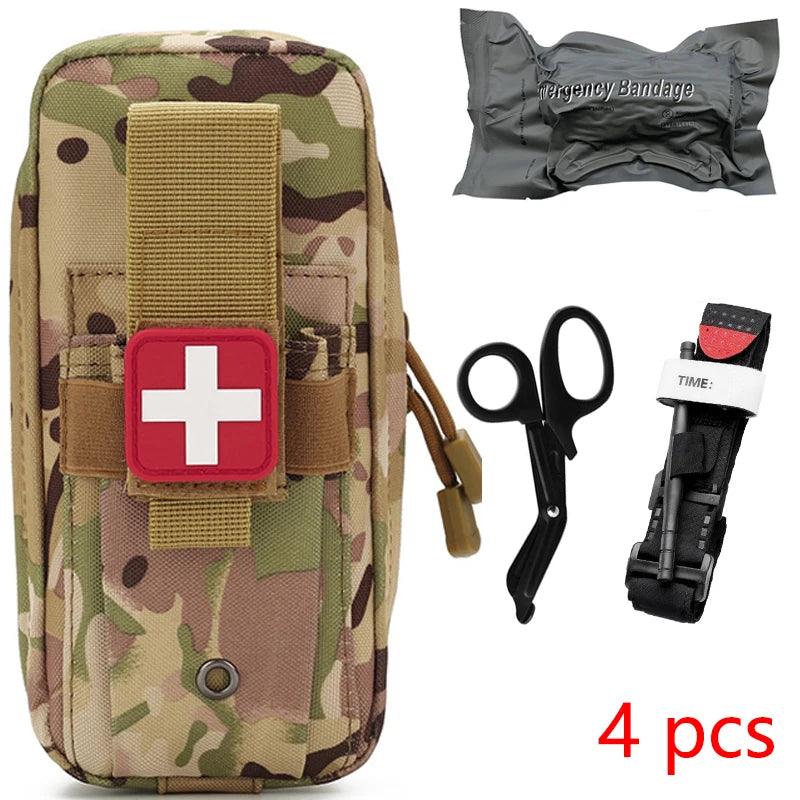 Tactical First Aid Kit Military Medical Pouch EMT Camping Gear Molle For Trauma Tourniquet Bandage Emergency Survival Gear - Outdoorsavage