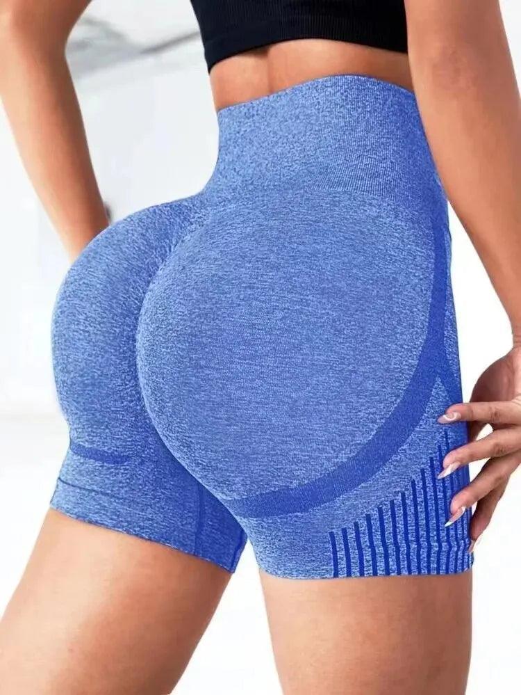 Women Yoga Shorts High Waist Workout Shorts Fitness Yoga Lift Butt Fitness Ladies Yoga Gym Running Short Pants Sportswear - Outdoorsavage