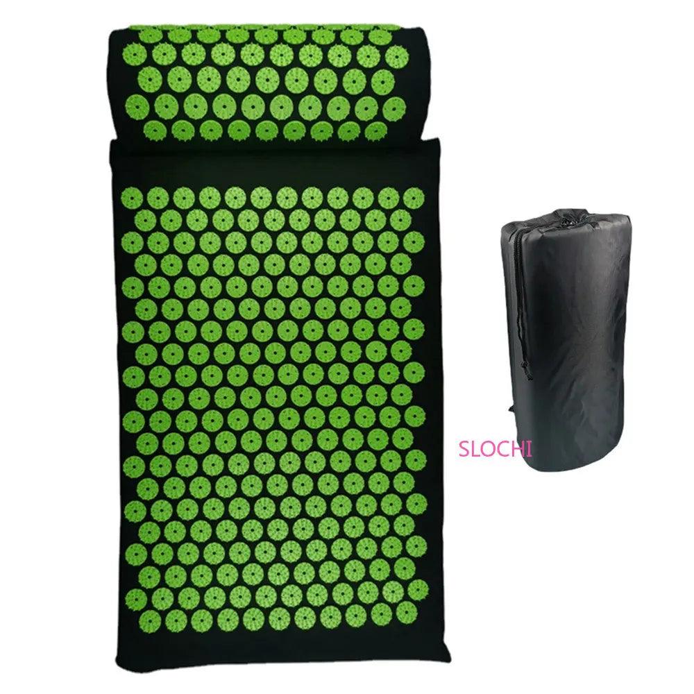 Massager Cushion Shakt Mat Massage Yoga Mat Acupressure Relieve Stress Back Body Pain Spike Mat Acupuncture Massage Mat - Outdoorsavage