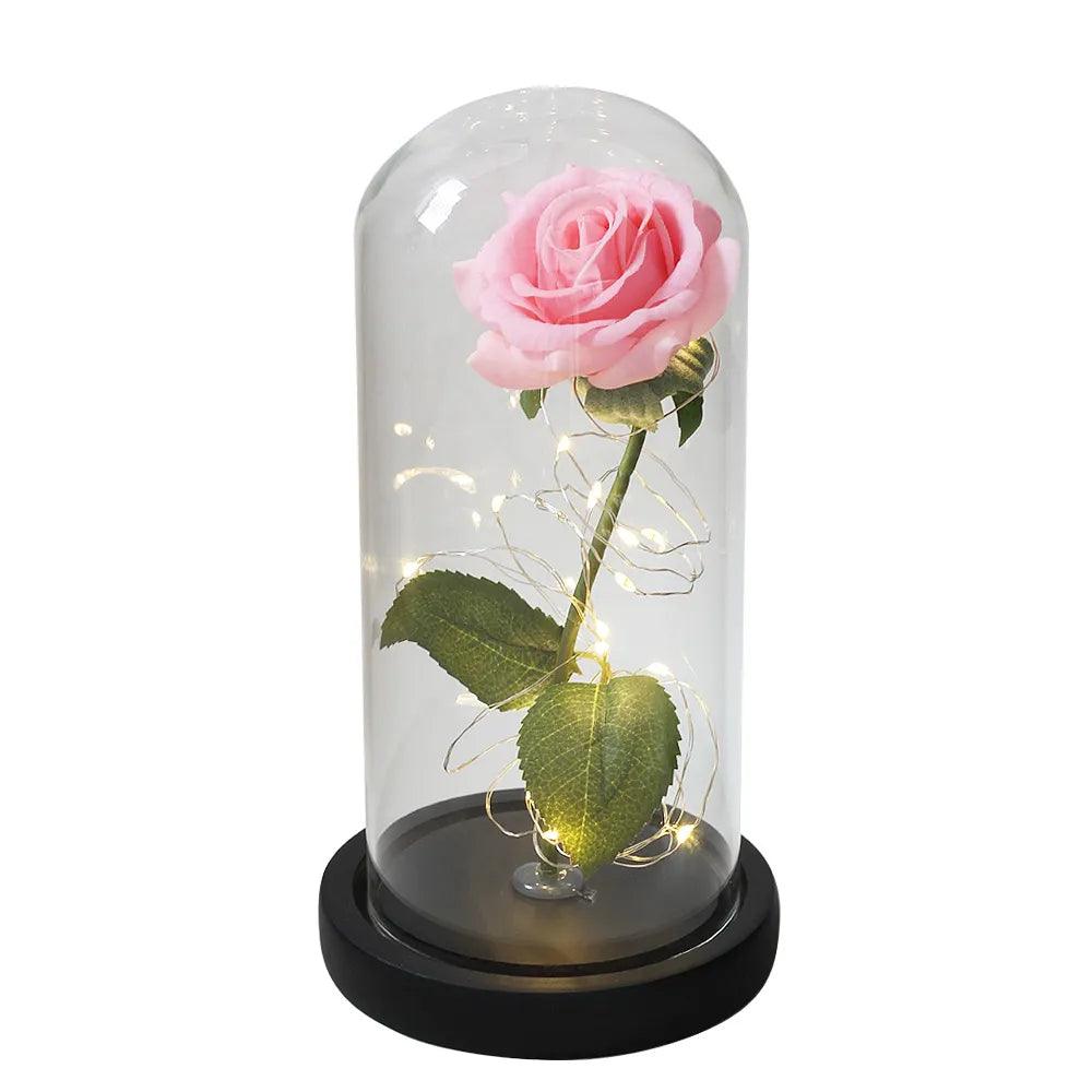 Drop shipping Galaxy Rose Artificial Flowers Beauty and the Beast Rose Wedding Decor Creative Valentine's Day Mother's Gift - Outdoorsavage