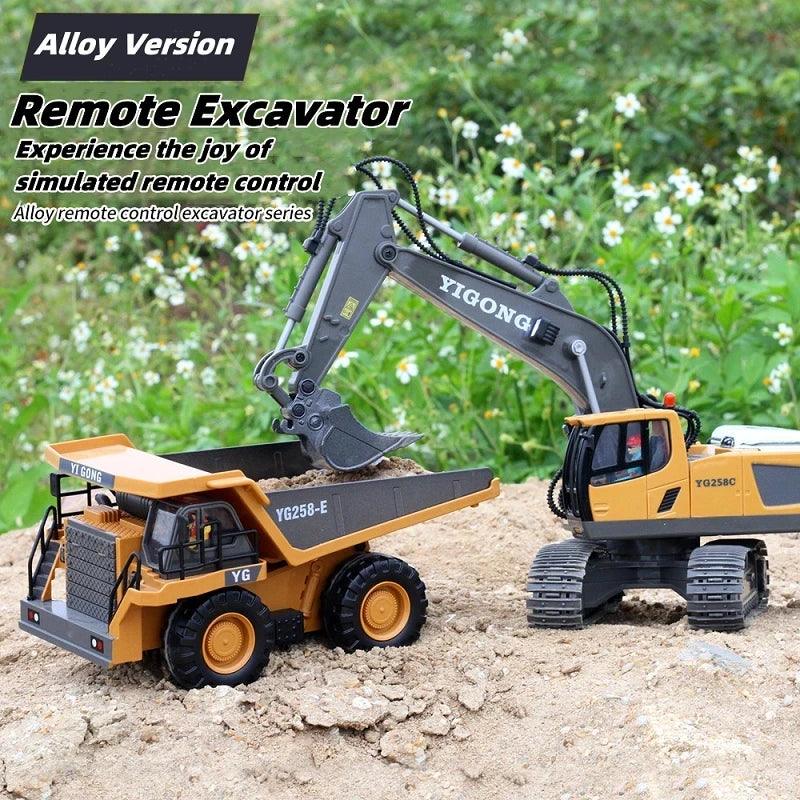 RC Excavator 1:20 Remote Control Truck 2.4G RC Crawler Engineering Vehicle Excavator Truck Radio Control Children's Day Gifts - Outdoorsavage