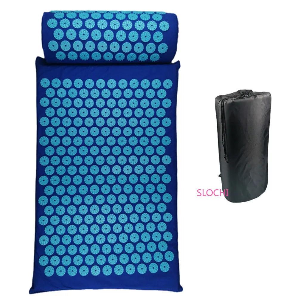 Massager Cushion Shakt Mat Massage Yoga Mat Acupressure Relieve Stress Back Body Pain Spike Mat Acupuncture Massage Mat - Outdoorsavage