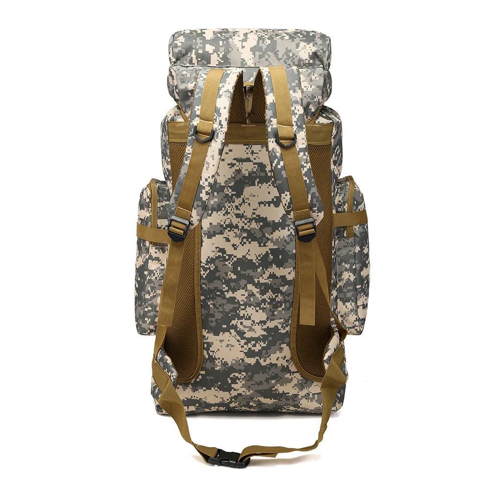 Outdoor Camouflage Men's Backpack, Large Space Waterproof Outdoor Military Backpack, Men's Travel Backpack, Hiking Backpack - Outdoorsavage