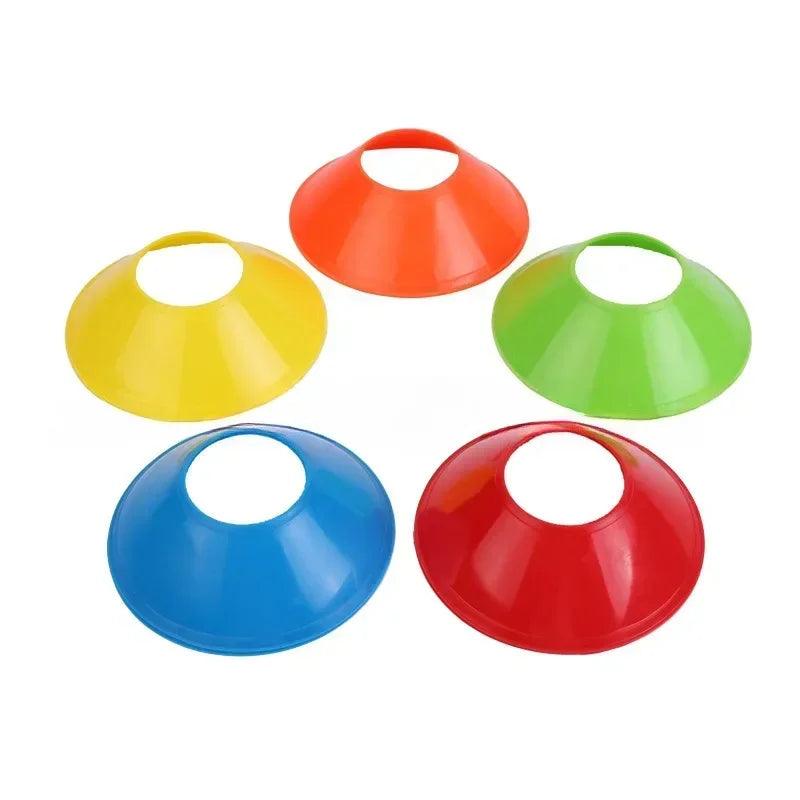 10Pcs Soccer Cones Disc Football Training Discs With Carry Bag Holder Agility Exercise Field Markers Sports Training Equipment - Outdoorsavage