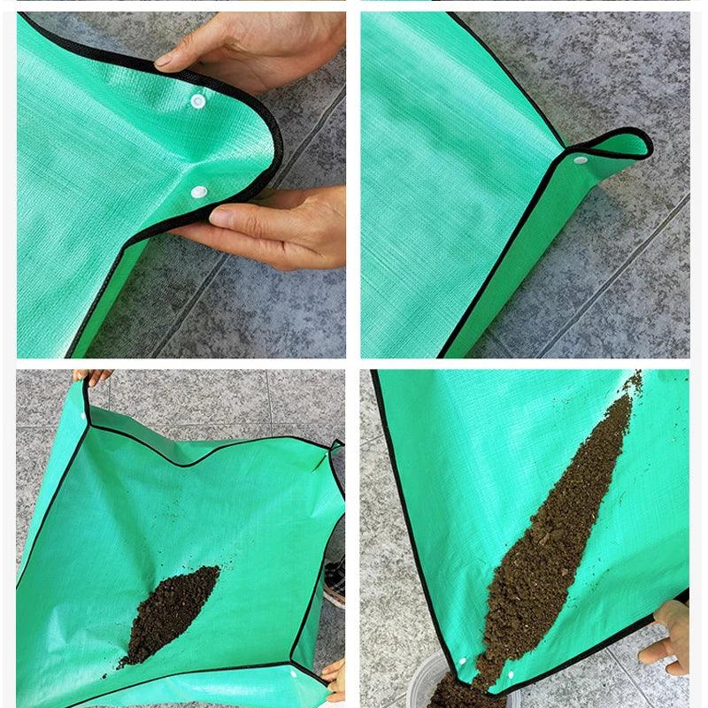 1pcs Planting Mat 50cm-100cm Gardening Potting Pad Foldable Garden Plant Flower Pot Transplanting Waterproof Mats - Outdoorsavage