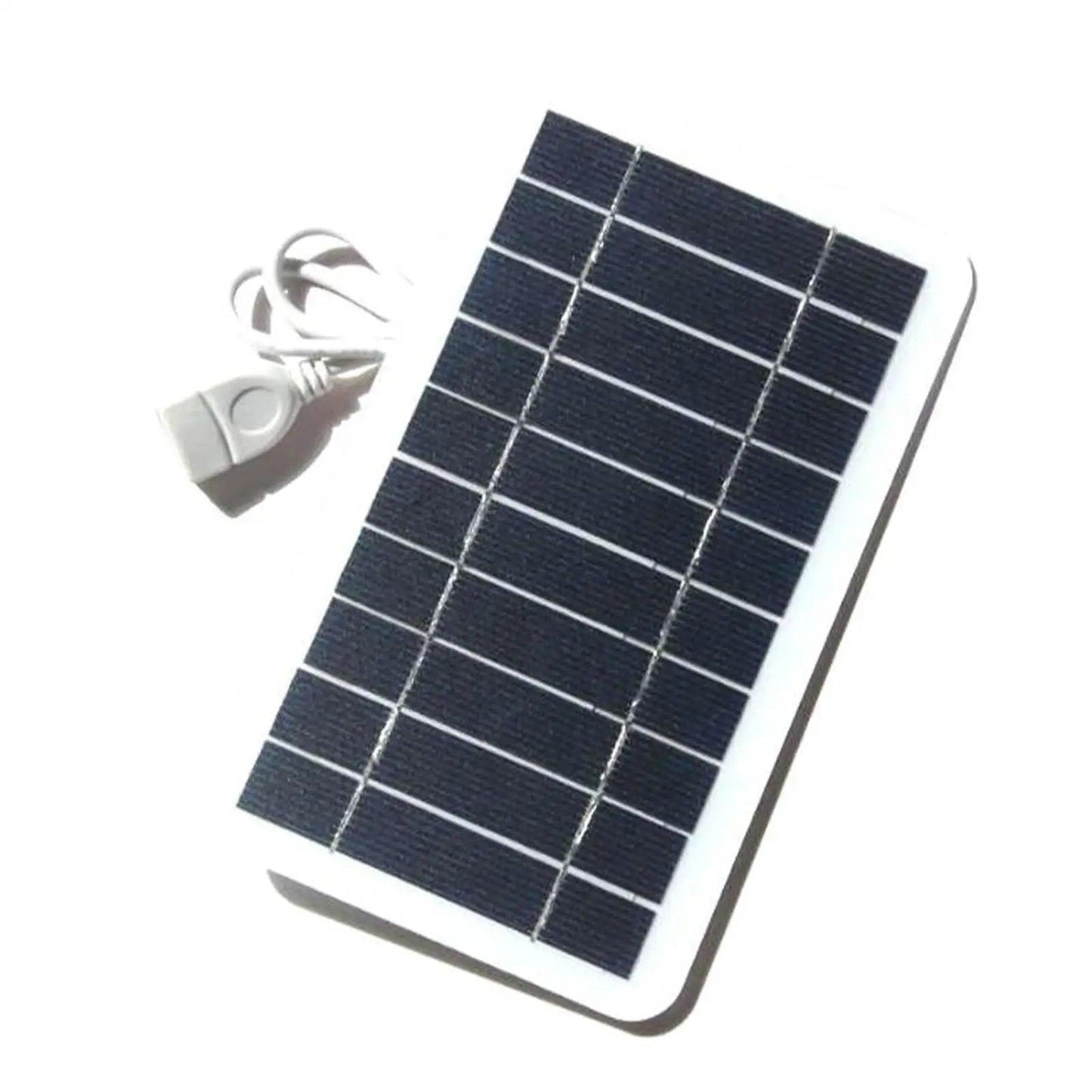 Portable Solar Panel 5V 2W Solar Plate with USB Safe Charge Stabilize Battery Charger for Power Bank Phone Outdoor Camping Home - Outdoorsavage