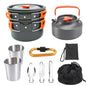 Camping cooking set Camping Gear Outdoor stove teapot Pan cup Accessories Portable Camping Equipment camper accessories kitchen - Outdoorsavage