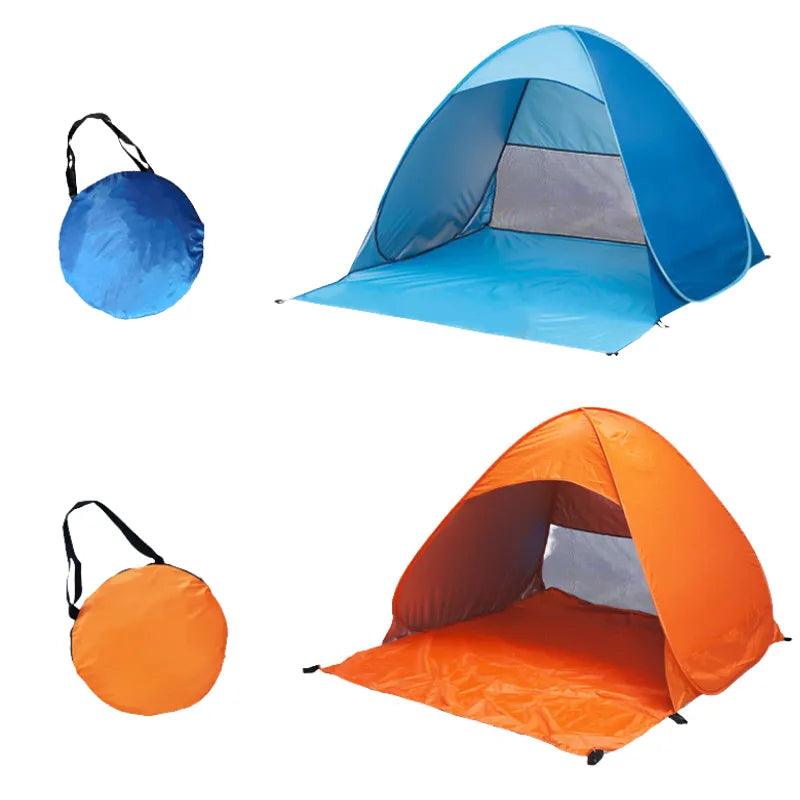 Automatic Instant Pop Up Tent Potable Beach Tent Lightweight Outdoor UV Protection Camping Fishing Tent Sun Shelter - Outdoorsavage