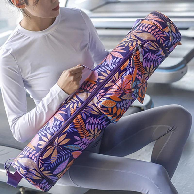 Yoga Bag Yoga Mat Bag Printed Men Women Sports Mat Bag Pilates Mat Backpack Fitness Dance Gym Mat Cover Sports Backpack - Outdoorsavage