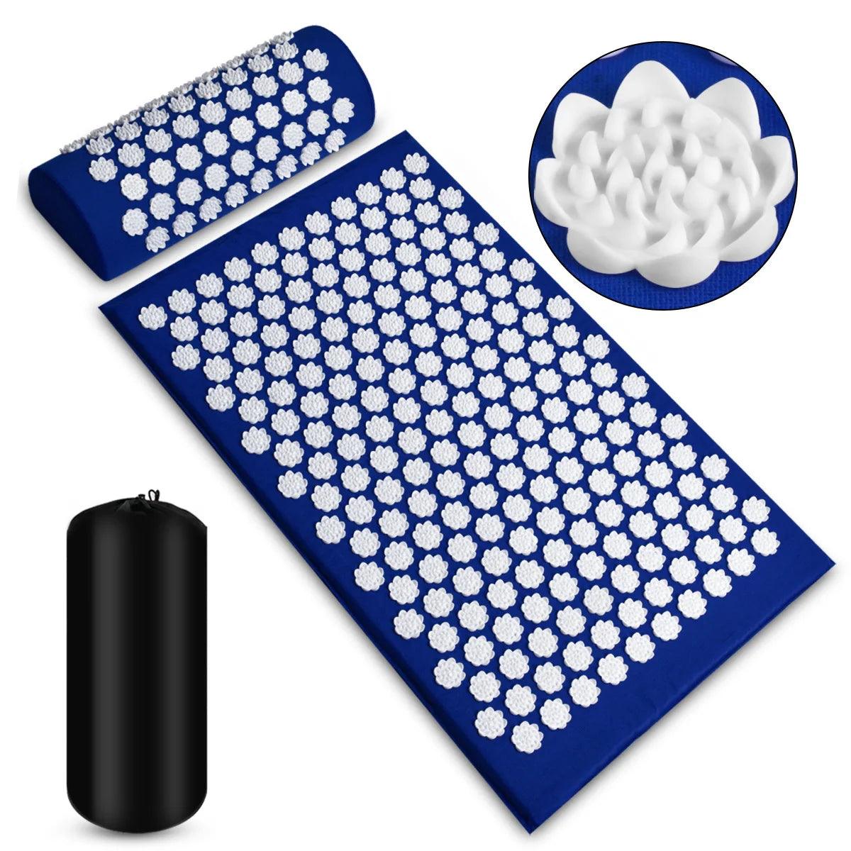 Massager Cushion Shakt Mat Massage Yoga Mat Acupressure Relieve Stress Back Body Pain Spike Mat Acupuncture Massage Mat - Outdoorsavage