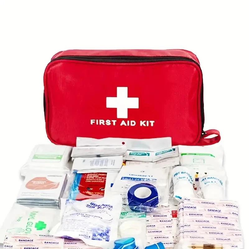 Emergency First Aid Kit With 184 Pieces, Portable Survival First Aid Kit For Home Outdoor Rescue - Outdoorsavage