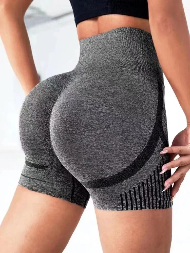 Women Yoga Shorts High Waist Workout Shorts Fitness Yoga Lift Butt Fitness Ladies Yoga Gym Running Short Pants Sportswear - Outdoorsavage