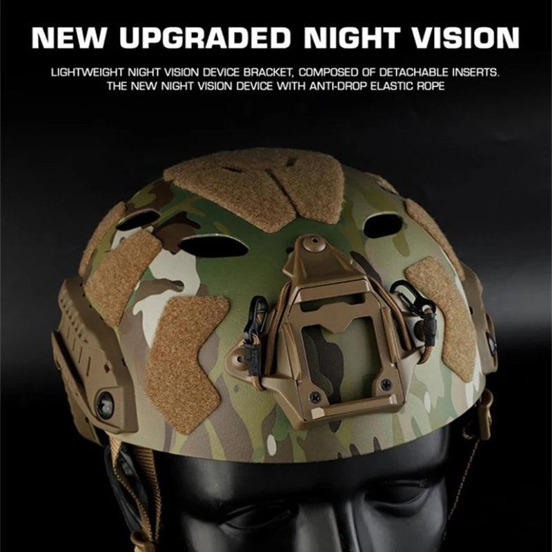 Tactical Combat Helmet SF Super High Cut Helmet Military Tactical Helmet Accessories Tactical Combat Helmet Tactical Military - Outdoorsavage