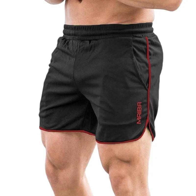 New Fitness Breathable Sports Shorts Running Quick Dry Pants Summer Slim Training Quarter Pants 2023 - Outdoorsavage