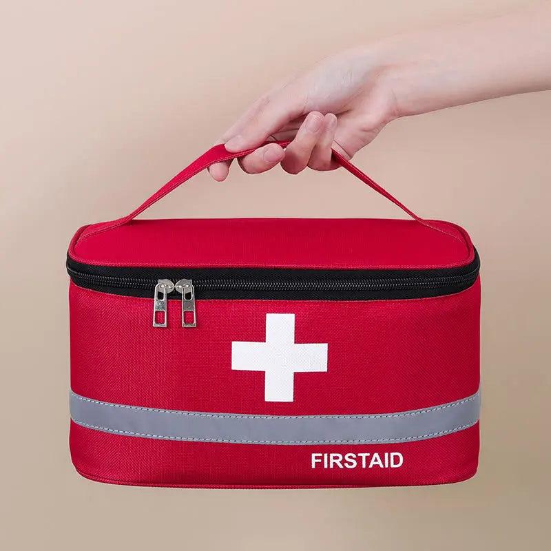 First Aid Kit Medicine Storage Bag Portable Outdoor Rescue Bag Household Children's Large Capacity Medical Kit Storage Organizer - Outdoorsavage