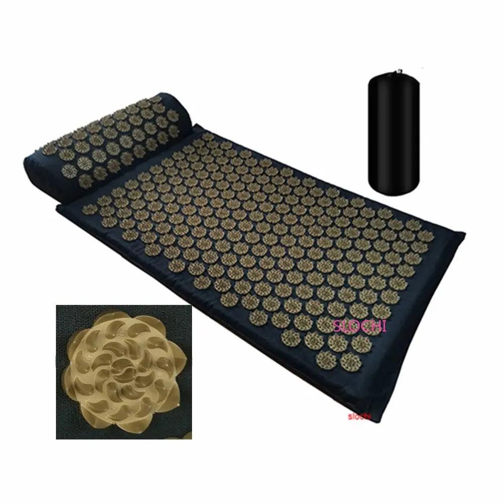 Massager Cushion Shakt Mat Massage Yoga Mat Acupressure Relieve Stress Back Body Pain Spike Mat Acupuncture Massage Mat - Outdoorsavage