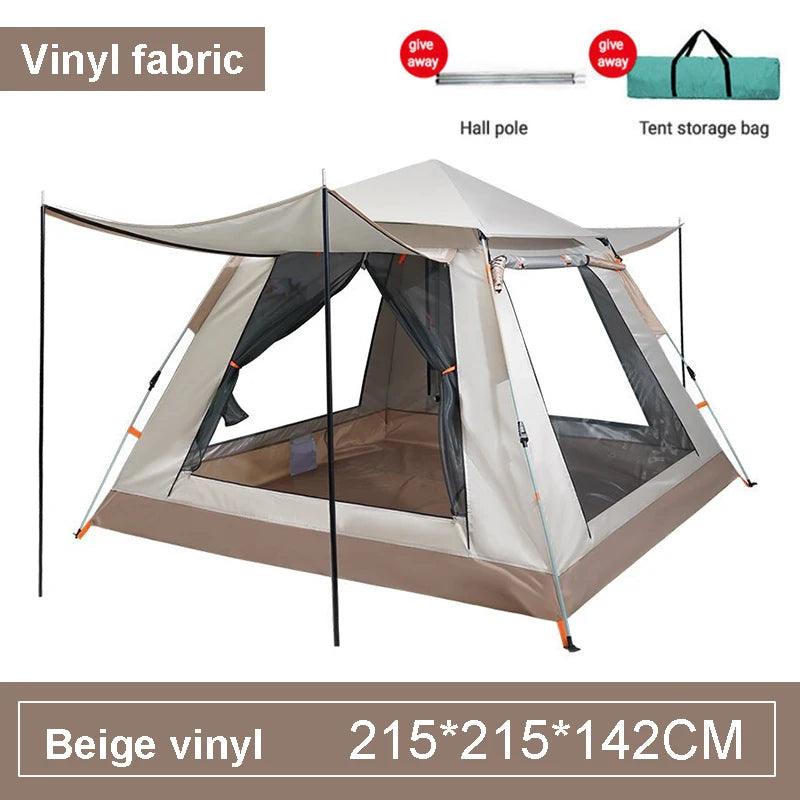 4-6 Person Camping Tent Automatic quick Open Tent Outdoor Rainfly Waterproof Tent Family Instant Setup Tent with Carring Bag - Outdoorsavage