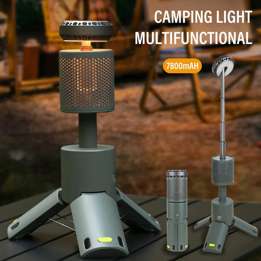 LED Outdoor Camping Lantern, UBS Rechargeable, Adjustable Color Temperature Outdoor Portable Lantern, IP65 Waterproof, Retractab - Outdoorsavage