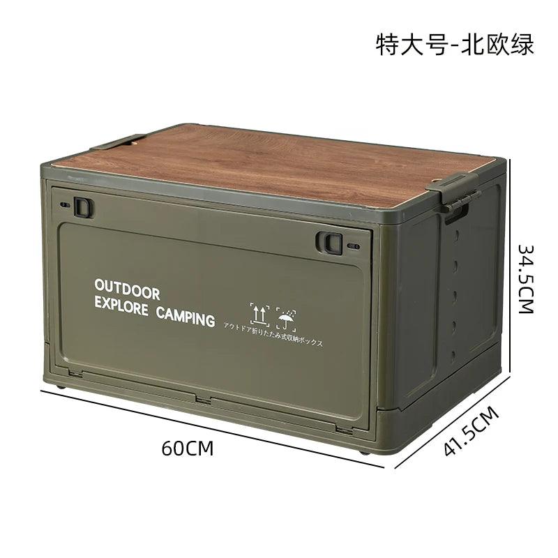 Outdoor Camping Folding Tourist Table Storage Box Car Storage Box Outdoor Travel Storage Camping Equipment - Outdoorsavage