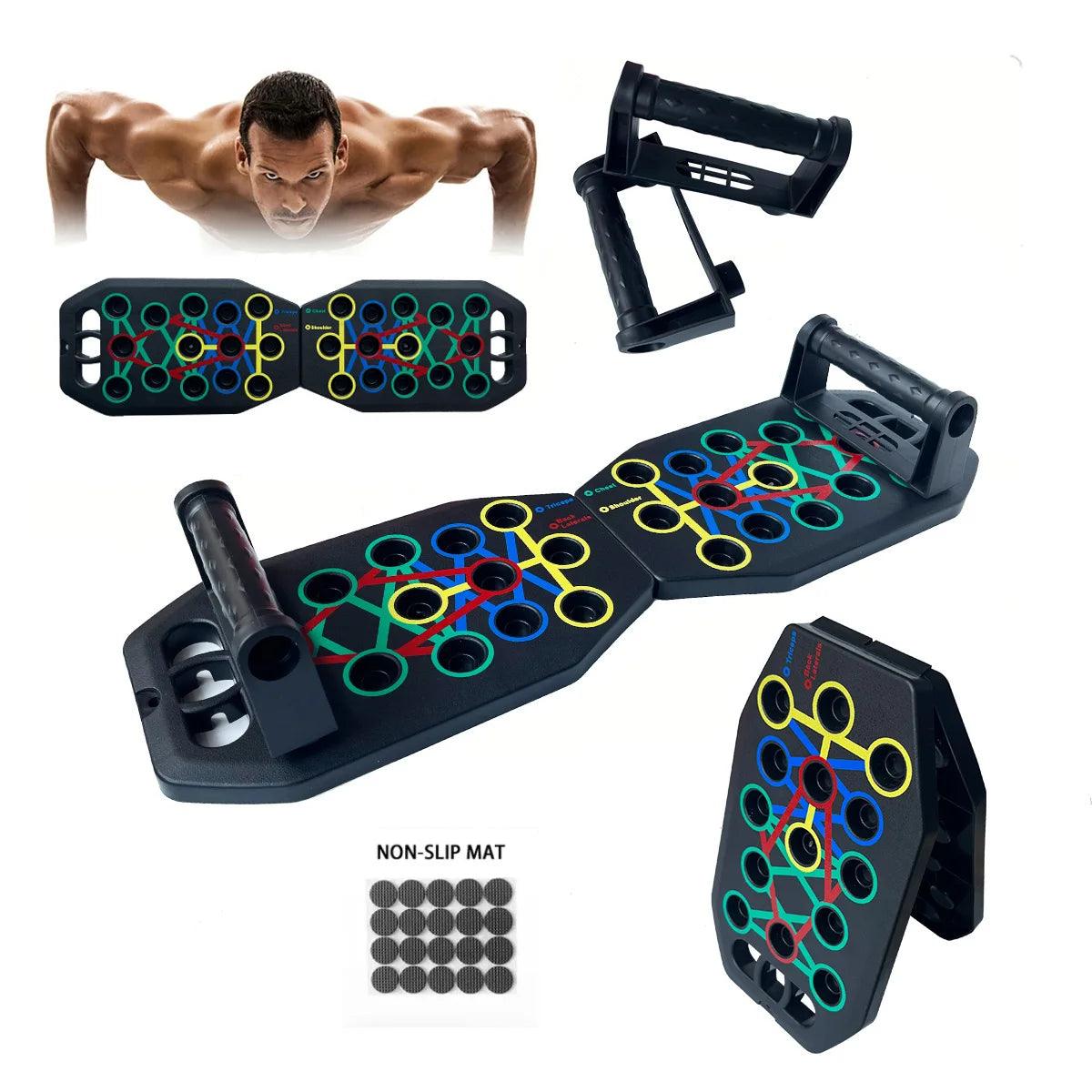 Push Up Board Multi-Function Push Up Bar Push up Handles Professional Home Workout Gym Equipment Strength Training - Outdoorsavage