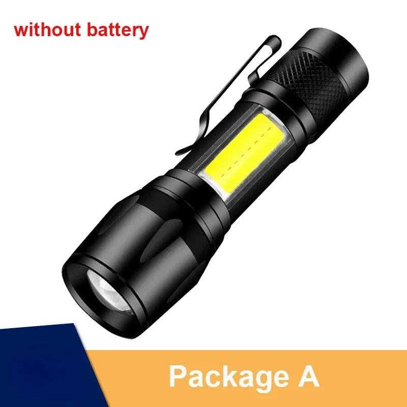 Powerful LED Flashlight 100000 Lumen Tactical Flashlights Rechargeable USB 18650 Waterproof Zoom Fishing Hunting LED Flashlight - Outdoorsavage