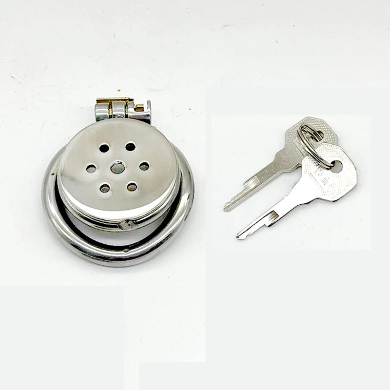 Stainless steel chastity cage