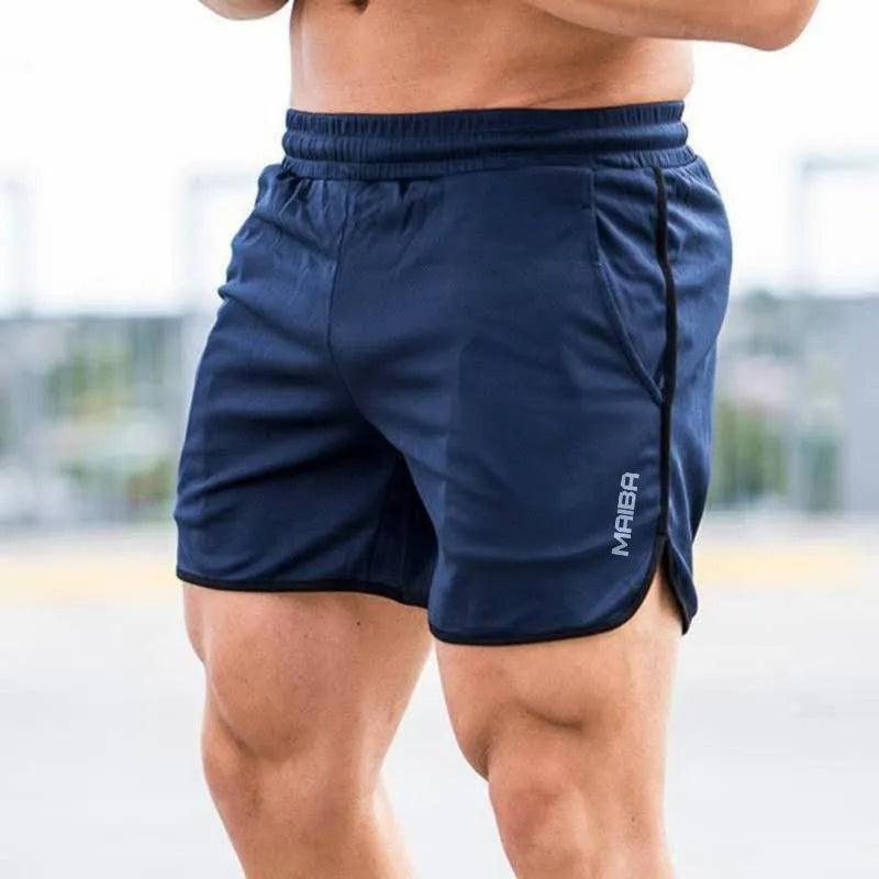 New Fitness Breathable Sports Shorts Running Quick Dry Pants Summer Slim Training Quarter Pants 2023 - Outdoorsavage