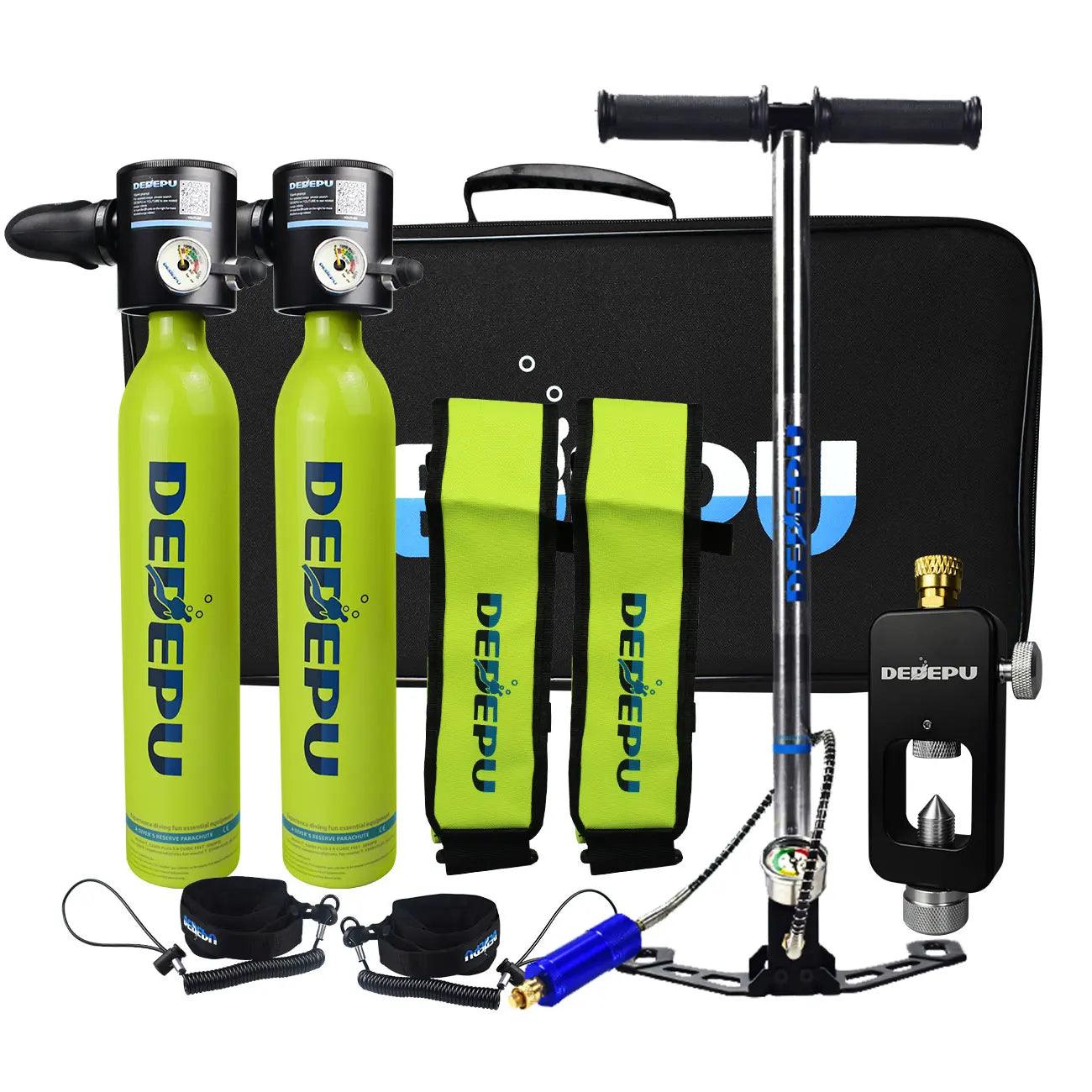 DEDEPU-Mini Scuba Diving Tank, Cylinder Equipment, Dive Bottle, Oxygen Tank, Underwater Swimming Swimmer, 0.5L, 5-10 Minutes - Outdoorsavage