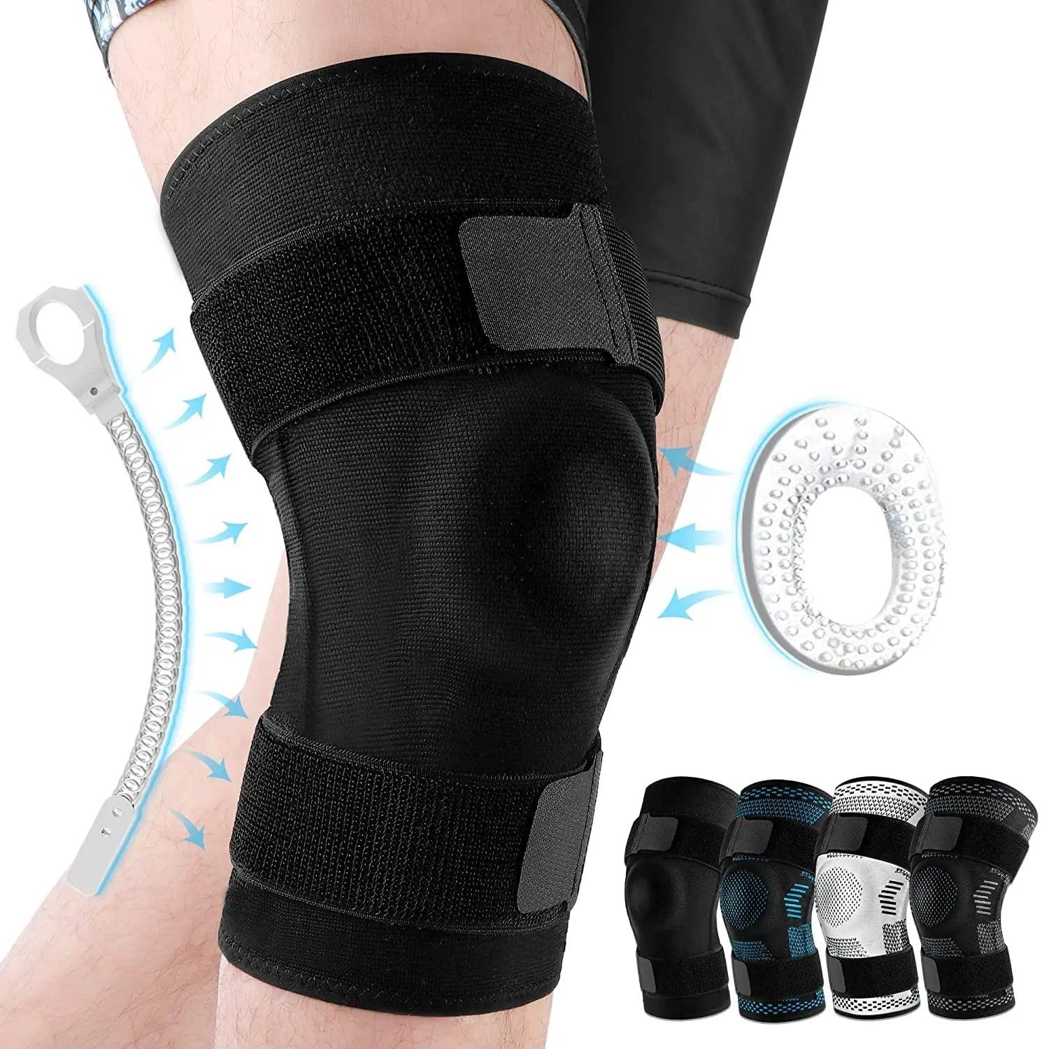 Sports Knee Pads for Knee Pain Meniscus Tear Injury Recovery with Side Stabilizers Patella Gel Knee Support Compression Sleeve - Outdoorsavage