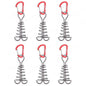 6pcs Camping Hiking Tent Wind Rope Buckle Adjustable Aluminium Alloy Cord Rope Buckles Camping Equipment Outdoor Tents Accessory - Outdoorsavage