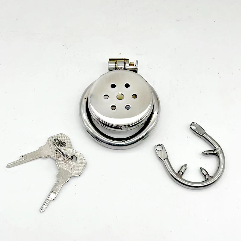 Stainless steel chastity cage