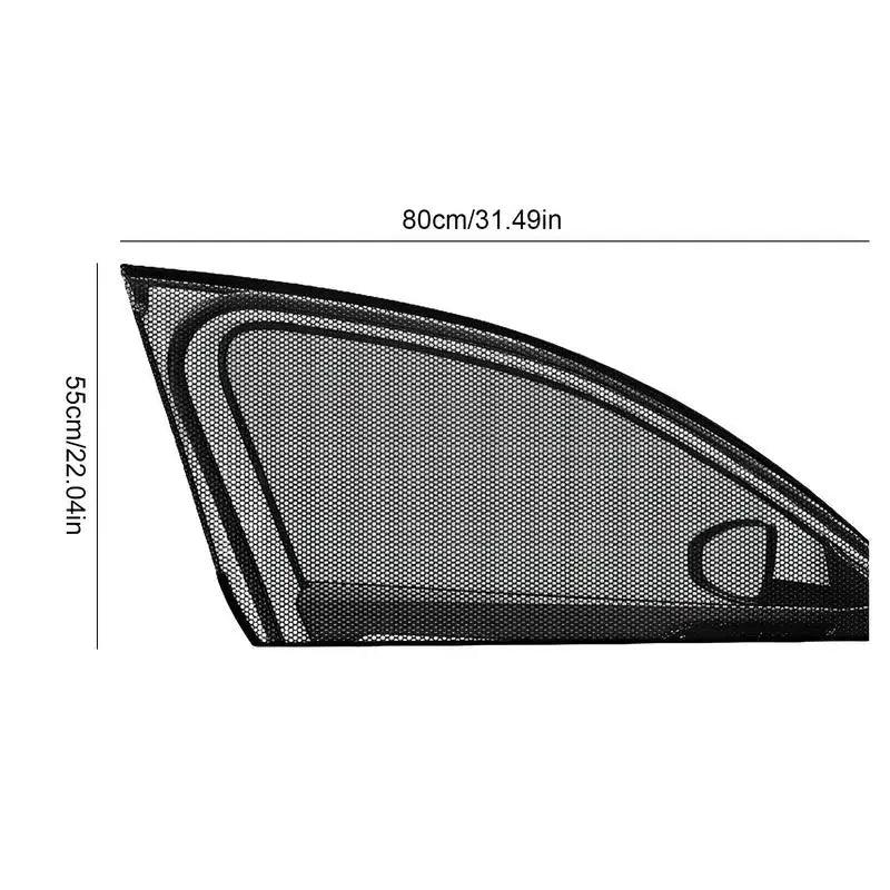 Car Sunshade Curtains Universal Side Window Shades Car Curtains Protection Repellent Mosquito Mesh Net Sunshade Auto Accessories - Outdoorsavage