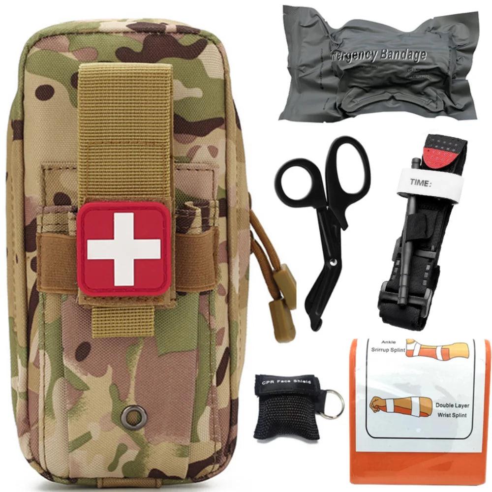 Tactical First Aid Kit Military Medical Pouch EMT Camping Gear Molle For Trauma Tourniquet Bandage Emergency Survival Gear - Outdoorsavage