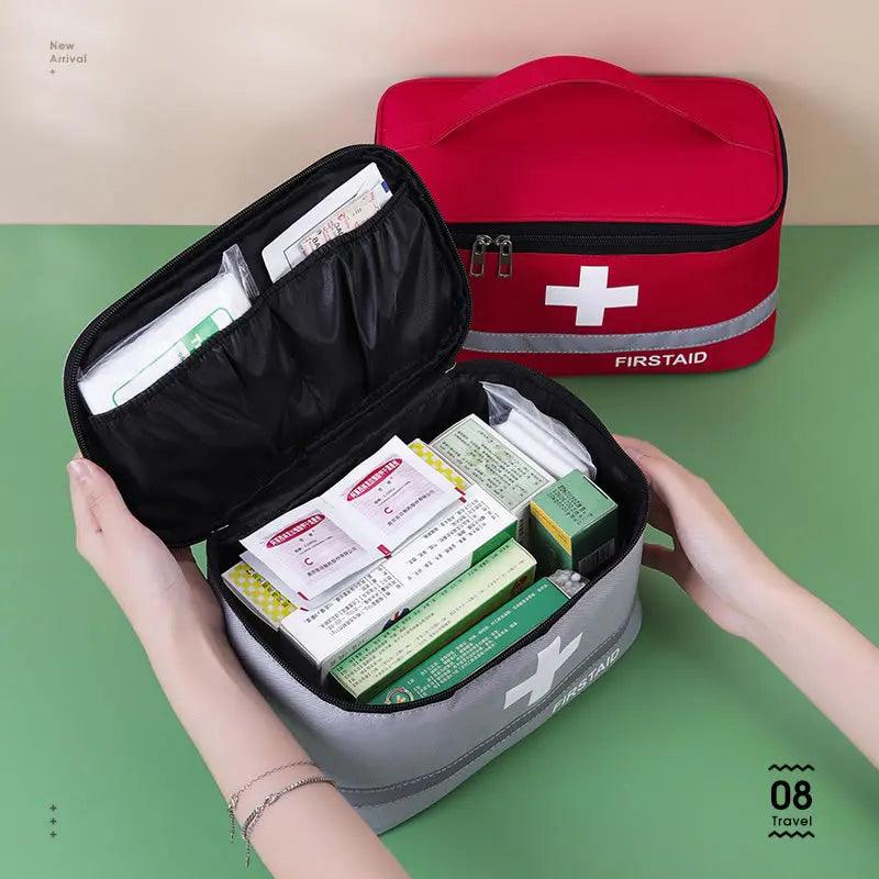 First Aid Kit Medicine Storage Bag Portable Outdoor Rescue Bag Household Children's Large Capacity Medical Kit Storage Organizer - Outdoorsavage