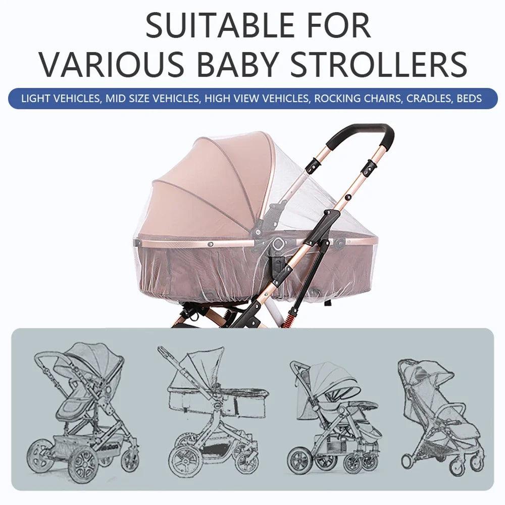 Mosquito Net For Baby Stroller Summer Pram Insect Shield Net Infants Pushchair Cart Safe Protection Mesh Pram Accessories - Outdoorsavage