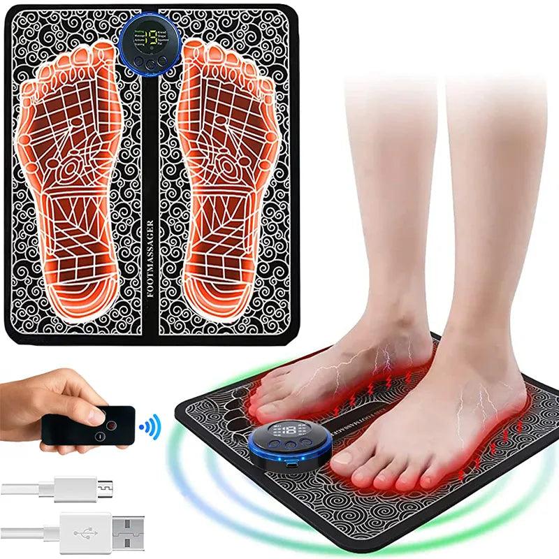 Foot Massager Rechargeable Massage Mat Foot Relaxation Pads Electric Foot Massage Tool To Relax Sore Feet Home Health Care - Outdoorsavage