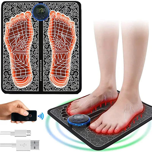 Foot Massager Rechargeable Massage Mat Foot Relaxation Pads Electric Foot Massage Tool To Relax Sore Feet Home Health Care - Outdoorsavage