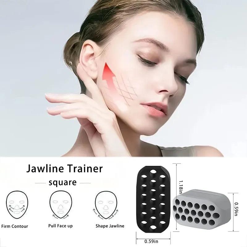 Silicone Jaw Exerciser Facial Toner & Jawline Fitness Ball Neck Toning Equipment Facial Beauty Tool Double Chin Exerciser - Outdoorsavage