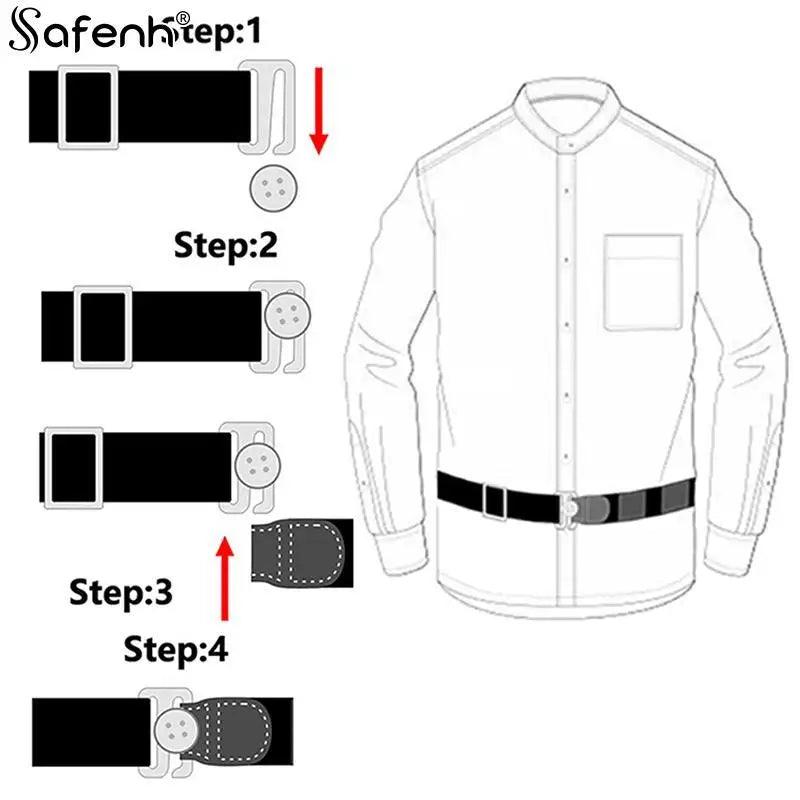 Men Women Shirt Stay Best Belt Non-slip Wrinkle-Proof Shirt Holder Straps Adjustable Belt Locking Belt Holder Near Shirt-Stay - Outdoorsavage