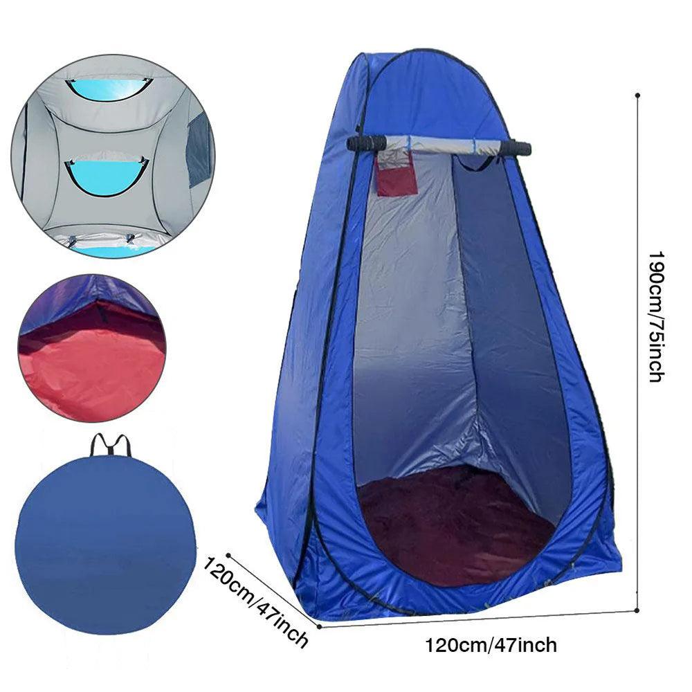 Portable Outdoor Camping Tent Shower Tent Simple Bath Cover Changing Fitting Room Tent Mobile Toilet Fishing Photography Tent - Outdoorsavage