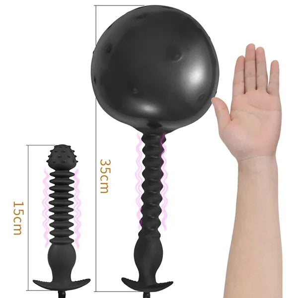 Inflatable Butt Plug With Pump