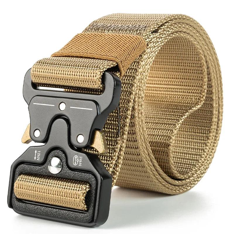 Men Belt Army Outdoor Hunting Tactical Multi Function Combat Survival High Quality Marine Corps Canvas For Nylon Male Luxury - Outdoorsavage