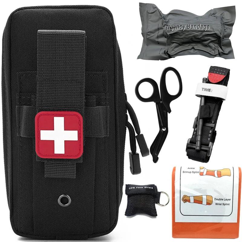 Tactical First Aid Kit Military Medical Pouch EMT Camping Gear Molle For Trauma Tourniquet Bandage Emergency Survival Gear - Outdoorsavage