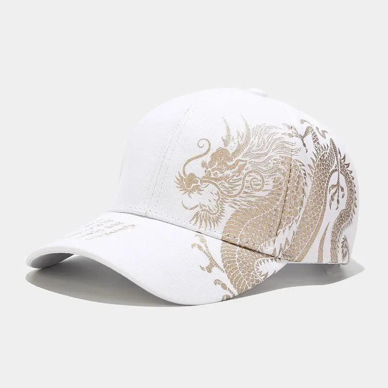 Printing Chinese Dragon Men's Baseball Caps Totem Belief Women's Cotton Snapback Hat Outdoor Sun Protection Gorras Trucker Cap - Outdoorsavage